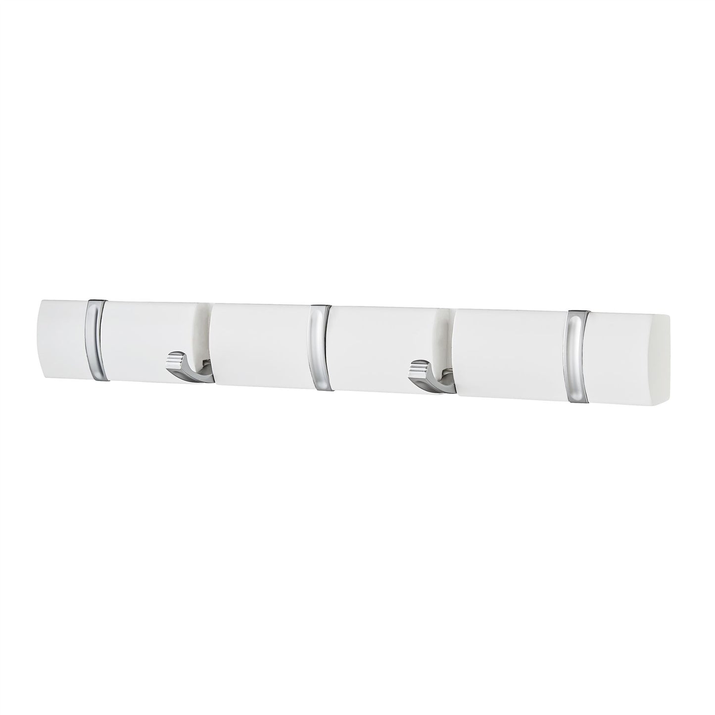 5 Door Hooks In Satin Chrome On Natural White Mountable Board