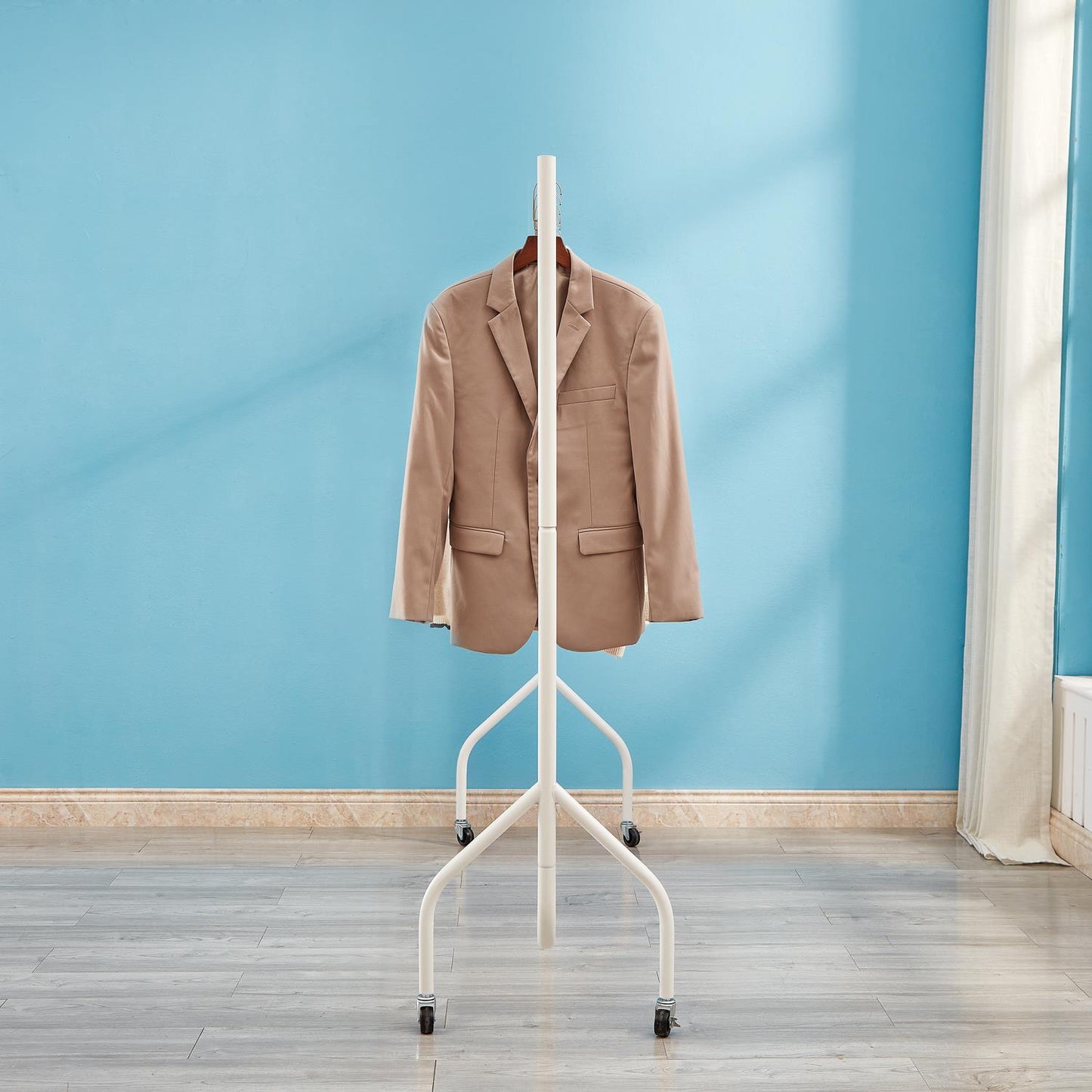 3ft x 5ft Heavy duty clothes rail in white