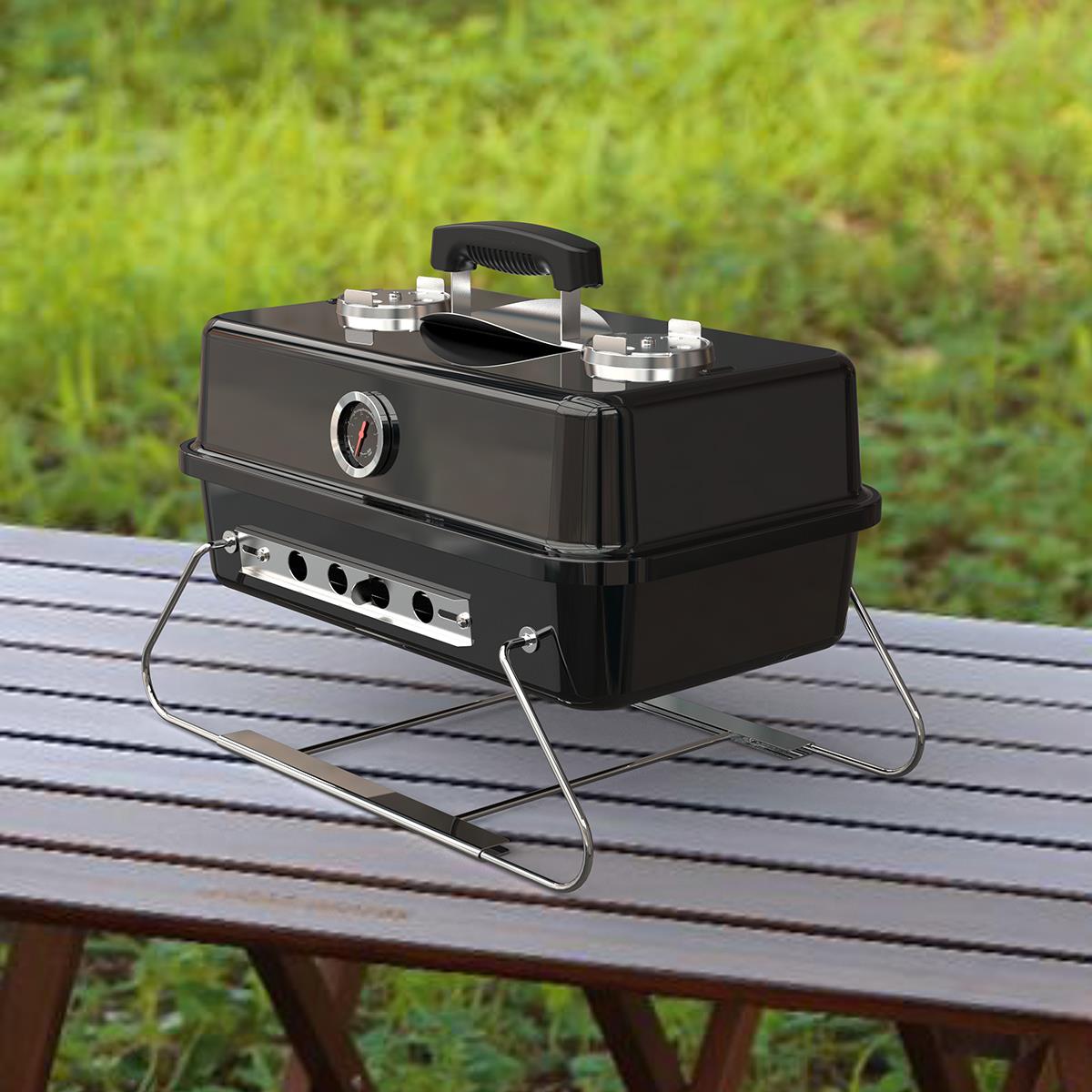Portable BBQ Charcoal Grill Ideal Camping, Festivals, Travel with Foldable Legs