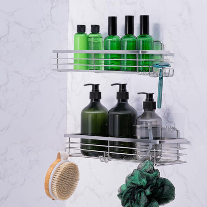Set of 2 Stainless Steel Shower Caddy