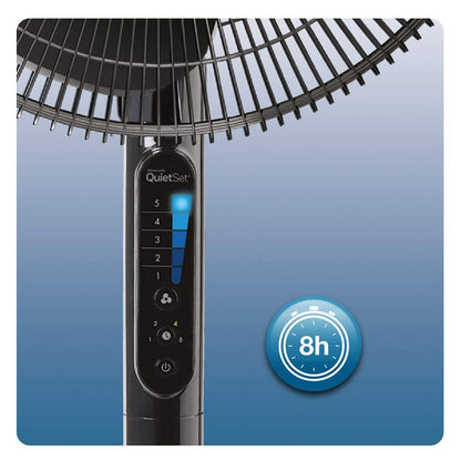 OVERBOX Honeywell Advanced QuietSet 16" Stand Fan With Noise Reduction Technology - Black UK Plug