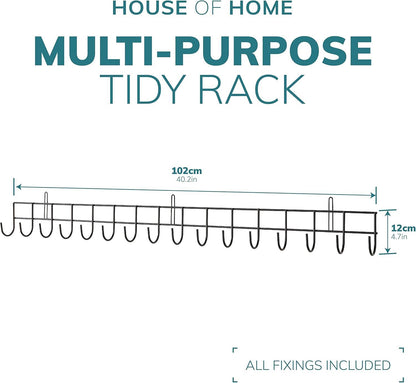 Extra-Long Tool Rack In Black Powder Coating