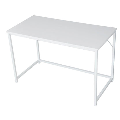 Large White wood top with white coated metal frame 120cm