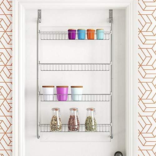 4 Tier Over Door Hanging Rack / Shelves For Pantry Or Storage Cupboard