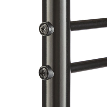Multi Purpose Stand 18 Hooks For Clothes Shoes Hats Bags - Black