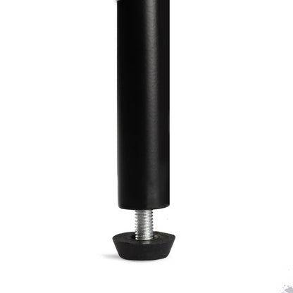Clothes Rail Black With Two Shelves in Black Powder Coating