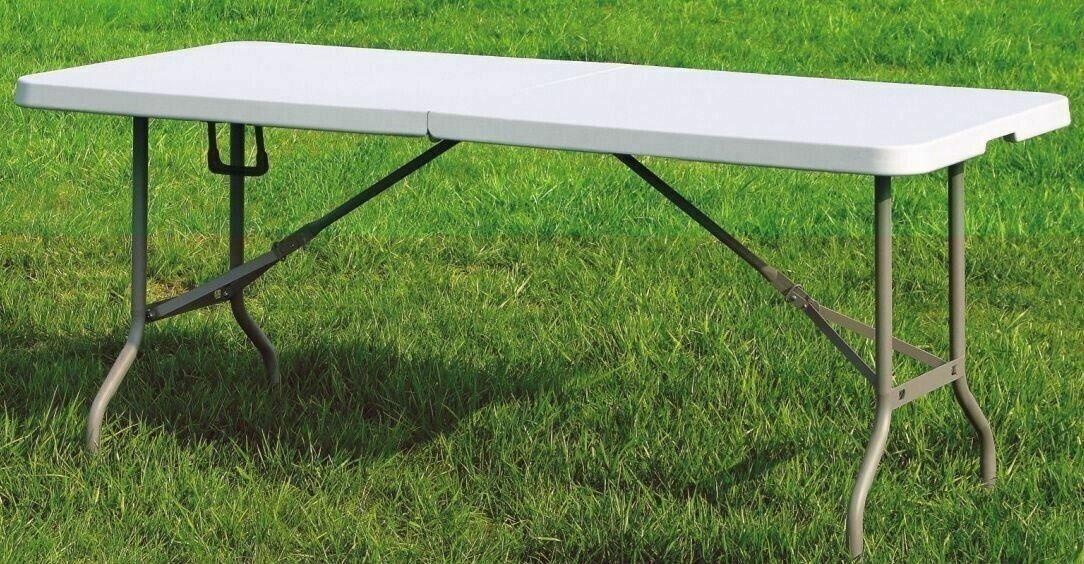 Heavy Duty Picnic Camping 6ft Folding Plastic Table Portable Banquet BBQ Tables