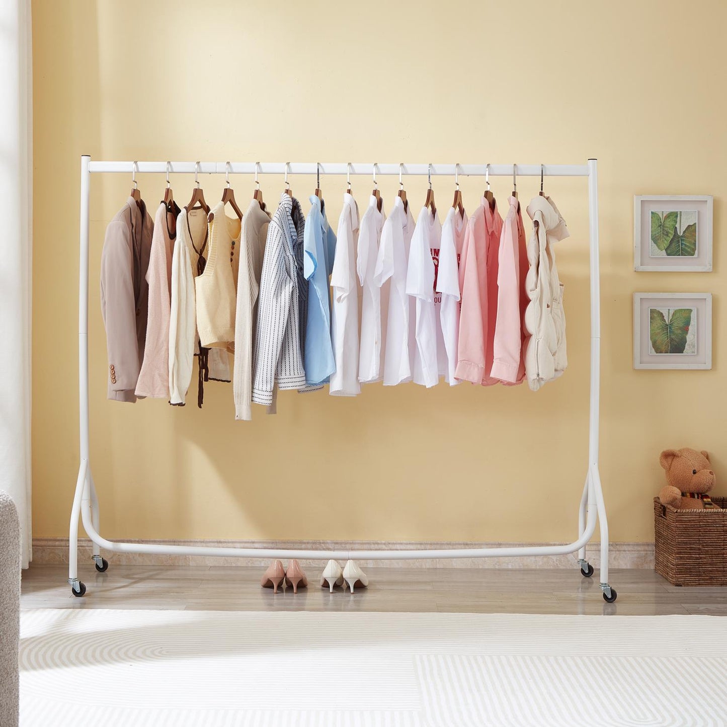 Superior Heavy Duty 6FT Long x 5FT Tall Clothes Rail In Black