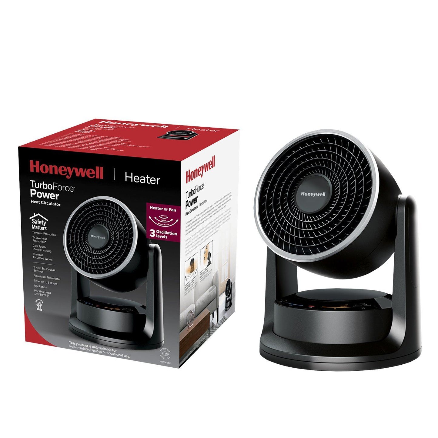 Honeywell TurboForce Power Heater & Fan UK Plug