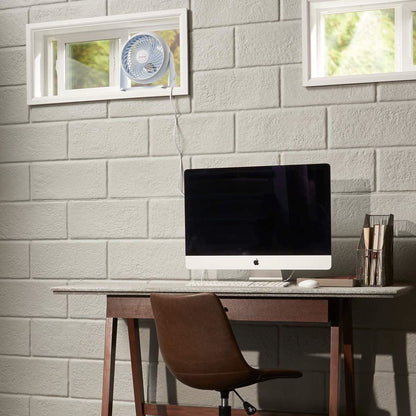 OVERBOX White Honeywell Turbo Fan Wall Mountable 3 Speed Home Office Desk Fan UK Plug