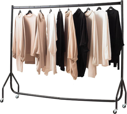 6ft Long x 5ft Tall Quality Heavy Duty Clothes Rail Black