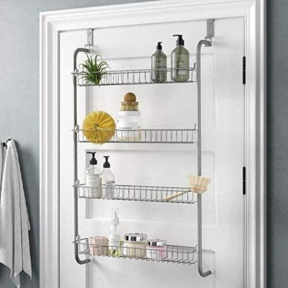 4 Tier Over Door Hanging Rack / Shelves For Pantry Or Storage Cupboard