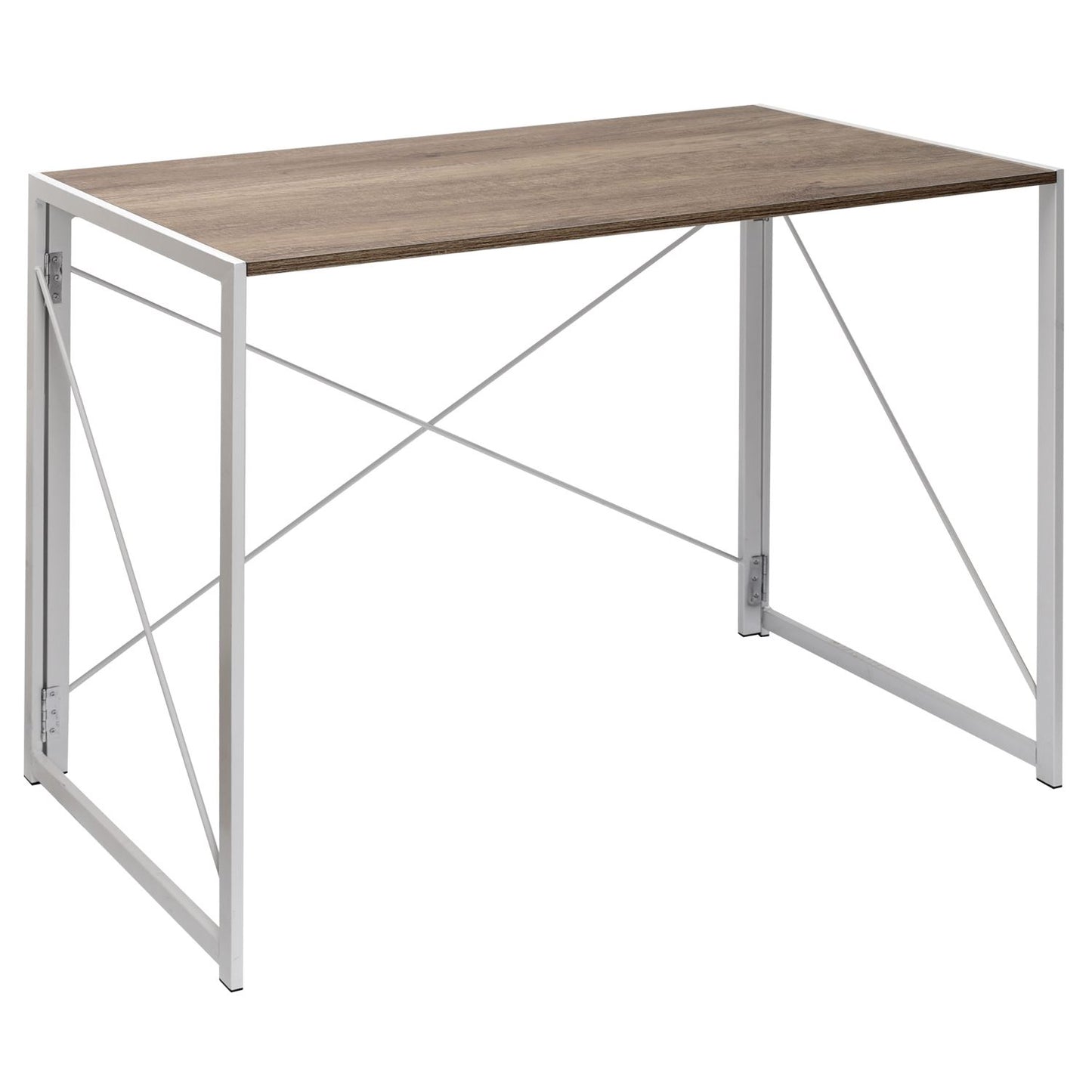 Multifunction Folding Desk Portable Compact Computer Table In White