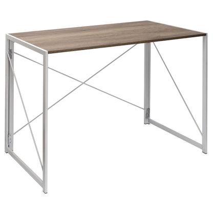 Multifunction Folding Desk Portable Compact Computer Table In White