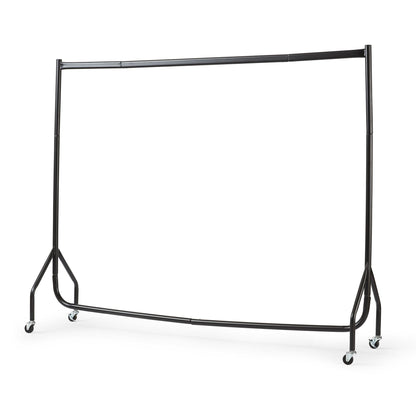 6ft Long x 5ft Tall Quality Heavy Duty Clothes Rail Black