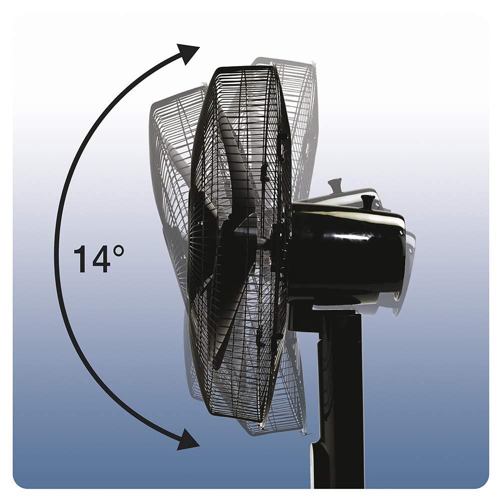 OVERBOX Honeywell Advanced QuietSet 16" Stand Fan With Noise Reduction Technology - Black UK Plug