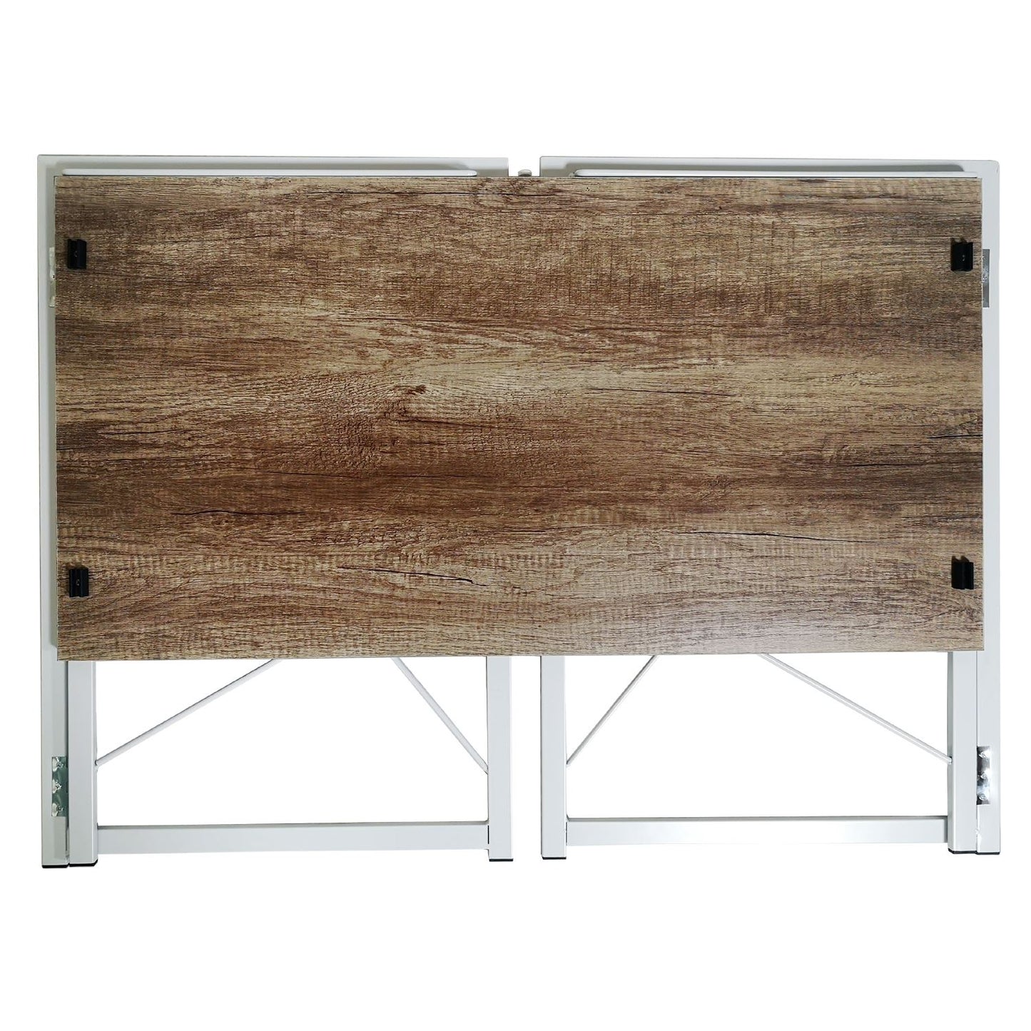 Multifunction Folding Desk Portable Compact Computer Table In White